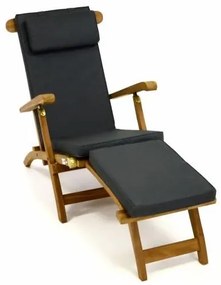 Záhradné drevené lehátko DIVERO Florentine + polstrovanie