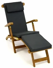 Záhradné drevené lehátko DIVERO Florentine + polstrovanie