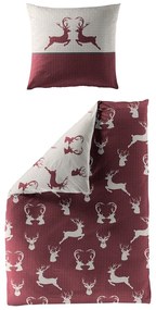 Bierbaum obliečky flanelové 3923 Deer Red 135x200/80x80 cm