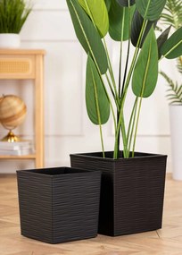 Květináč FLORE RIFLO 24,7x25,6 cm černý