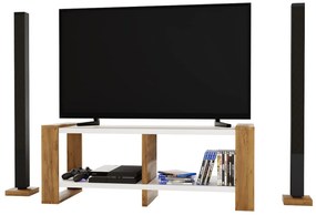 TV stolík Nicolas (biela) (bez osvetlenia). Akcia -19%. Vlastná spoľahlivá doprava až k Vám domov. 1054998
