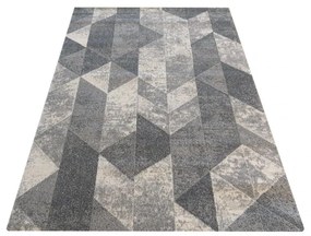 Sivý koberec s moderným vzorom Šírka: 80 cm | Dĺžka: 150 cm