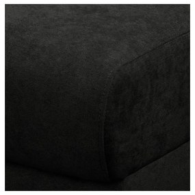 Čierna rohová pohovka (ľavý roh) Beata - Ropez