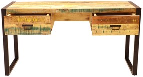 furniture-nabytek.cz - Písací stôl 160 cm z masívneho mangového dreva 160x70x76