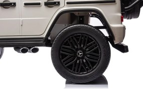 LEAN CARS Mercedes G63 XXL White 4x4 Auto na batérie