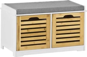 Lavica so 2 zásuvkami Inge, biela%