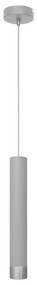 LED Luster na lanku TUBA 1xGU10/4,8W/230V šedá/matný chróm