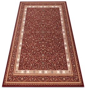 Koberec NAIN Ornament, rám 7965/51066 bordový / béžový