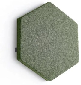 Akustický panel POLY, hexagon, 600x600x56 mm, nástenný, zelená
