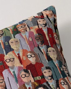 Karin - jednoduchá obliečka, 60x40cm farba produktu viacfarebná látka zapletaná, vzorované