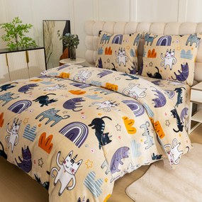 Obliečky mikroplyš PURRSLEEP béžové Rozmer obliečok: 70 x 90 cm | 140 x 200 cm