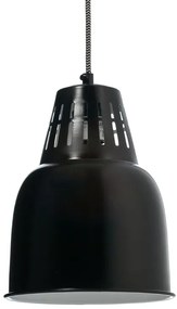 Vintage - retro kovové svietidlo - lampa NUNO Black, 19,5x24cm