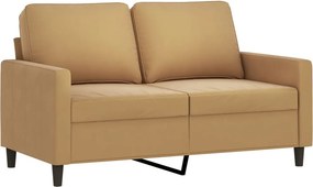 vidaXL 2-miestna pohovka hnedá 120 cm zamat