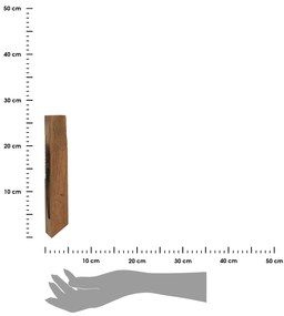 STOJAN NA VÍNO + VÝVRTKA GRAVINO 26,5X5X3 CM HNEDÁ