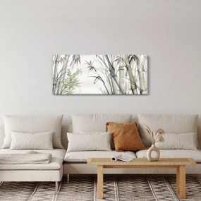 Obraz - Bambusy, kresba (120x50 cm)