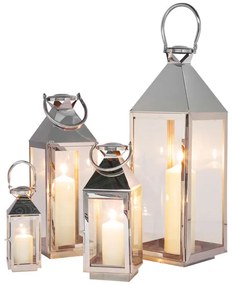 Lantern Giardino set svietnikov strieborný