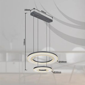 Globo 67191-50- LED Stmievateľný luster na lanku BLASIUS LED/50W/230V pr. 50 cm+DO