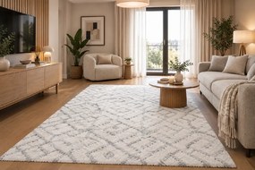 Koberec Boho 654 CREAM/GREY rozmery koberec: 60x100 cm