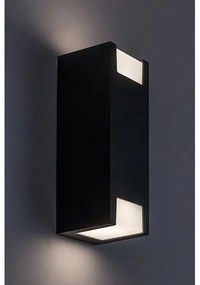 Rabalux 77055 - Vonkajšie nástenné svietidlo CERNON 2xGU10/7W/230V IP44 čierna
