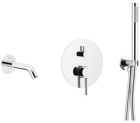 KFA Armatura 5039-401-00 - Vaňová sada s podomietkovou batériou MOZA lesklý chróm