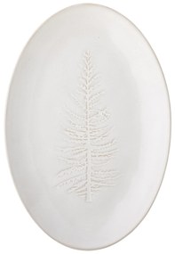 Bloomingville Kameninový servírovací tanier WINTER 31cm prírodný