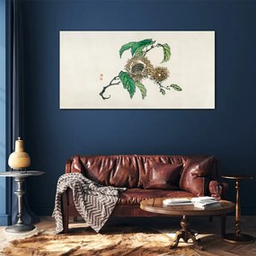 Obraz na skle Vetvy gaštanových listov
