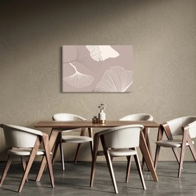 Obraz - Béžové listy N⁰1 (90x60 cm)