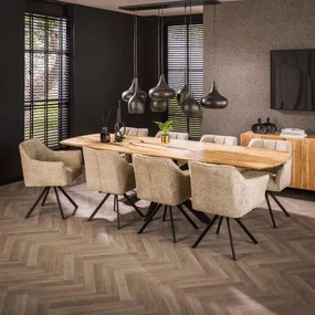 Rozkladací jedálenský stôl 29-69 175/275x90cm Masív Drevo Acacia  - Komfort-nábytok