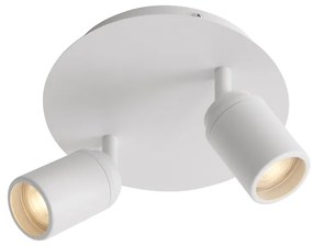 Moderné kúpeľňové bodové svietidlo biele 2-svetlá IP44 - Ducha