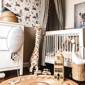 Tapeta jelenia lúka biela 280x50 cm