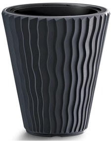 Plastový kvetináč DBSP400 39 cm - antracit