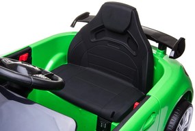 Detské elektrické autíčko na diaľkové ovládanie BestBerg BBCC-10G - Mercedes-Benz AMG GT R / od 3 rokov / nosnosť 25 kg / zelené