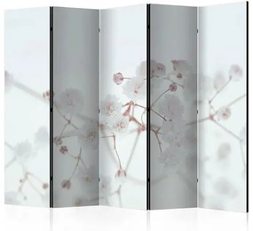 Paraván - White Flowers II [Room Dividers] Veľkosť: 225x172, Verzia: Jednostranný