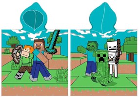 Detské pončo Minecraft Time to Mine