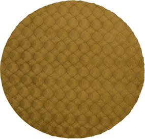Kusový koberec Diamond Cut 800 Honey kruh, 120x120 (priemer) kruh, hnedá, obývacia izba, Obsession