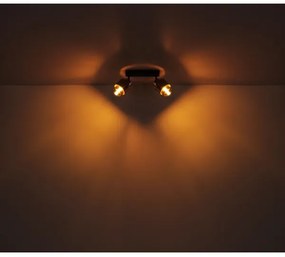 Globo 15560-2 - Bodové svietidlo MILLEY 2xE27/40W/230V čierna/mosadz