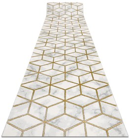 Behúň EMERALD 1014 Glamour exclusive, kocka, krémový - zlatý