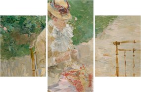 Obraz - Berthe Morisot, Young Woman Knitting, reprodukcia (90x60 cm)