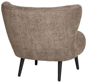 Hnedé kreslo z textílie buklé Covelo – House Nordic