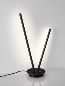 LED stmievateľná čierna stolná lampa Intec