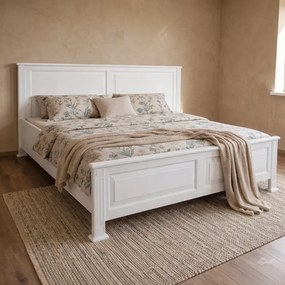 Biela provensálska manželská posteľ PR, 140/160/180/200 x 200 cm 180 cm