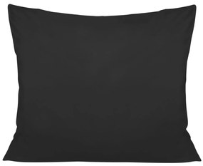 SATÉNOVÁ OBLIEČKA NA VANKÚŠ 50X80 CM ČIERNA