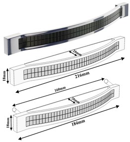 Kúpeľňový nábytok Belini Premium Full Version šedý lesk + umývadlo + zrkadlo + LED osvetlenie Glamour 45  GLA P 3/0/W/S/0/MB/PP