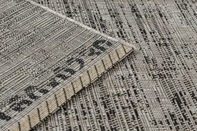 Koberec SIZAL FLOORLUX 20211 strieborný / čierny