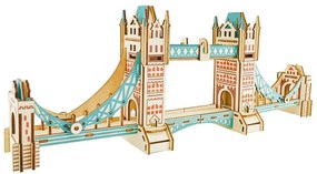 Woodcraft Drevené 3D puzzle Tower Bridge