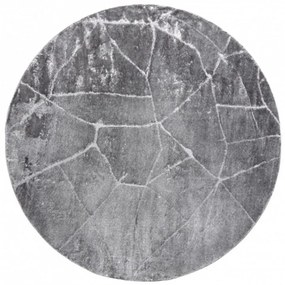 Kusový koberec Mramor šedý 2 kruh 100cm