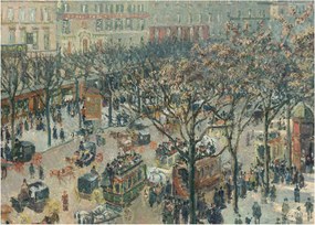 Obraz - Camille Pissarro, Boulevard des Italiens, Morning, Sunlight, reprodukcia (70x50 cm)