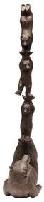 Artistic Bears Balance dekorácia hnedá 51 cm