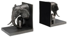 Elephant Family zarážka na knihy dvojdielna sivá