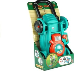 LEAN Toys Záhradnícka súprava s kosačkou a prilbou pre deti